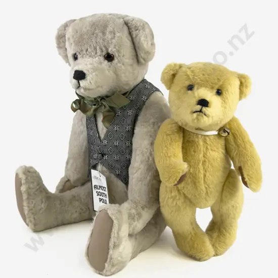 Two Almost South Pole NZ Teddy Bears by Janis Harris