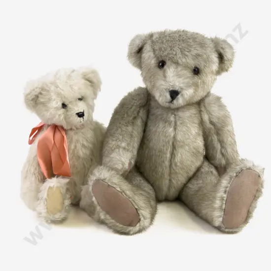 Almost South Pole NZ Teddy Bears by Janis Harris and Unlabelled White Plush Teddy Bear 46cm