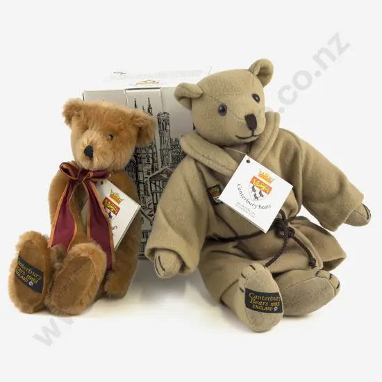 Two Canterbury England Bear Makers of Distinction Teddy Bears