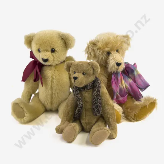 Three C1991/1992 Edwardian Limited Edition Collector Teddy Bears