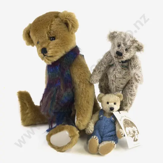 Three NZ Artist Teddy Bears
