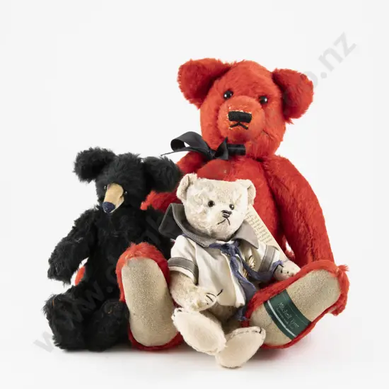 Three Artist Teddy Bears