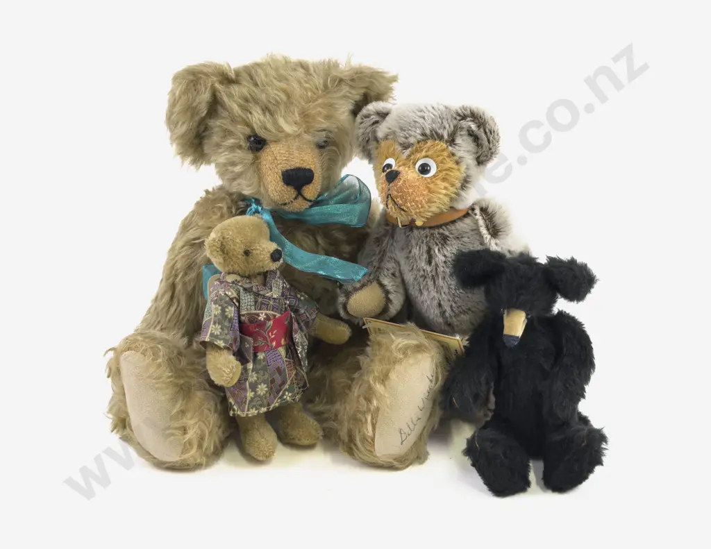 Three Artist Teddy Bears Image 1++