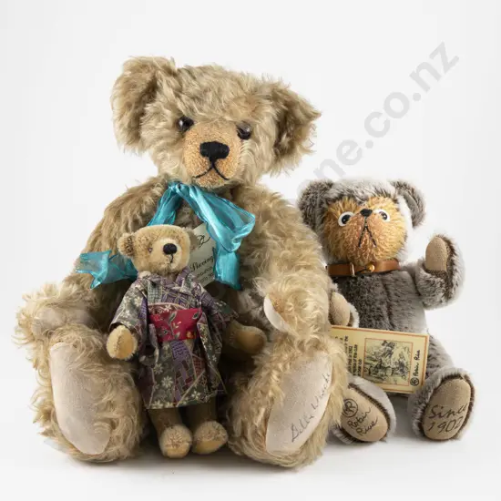 Three Artist Teddy Bears