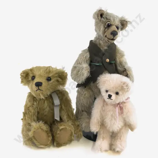 Three Artist Teddy Bears