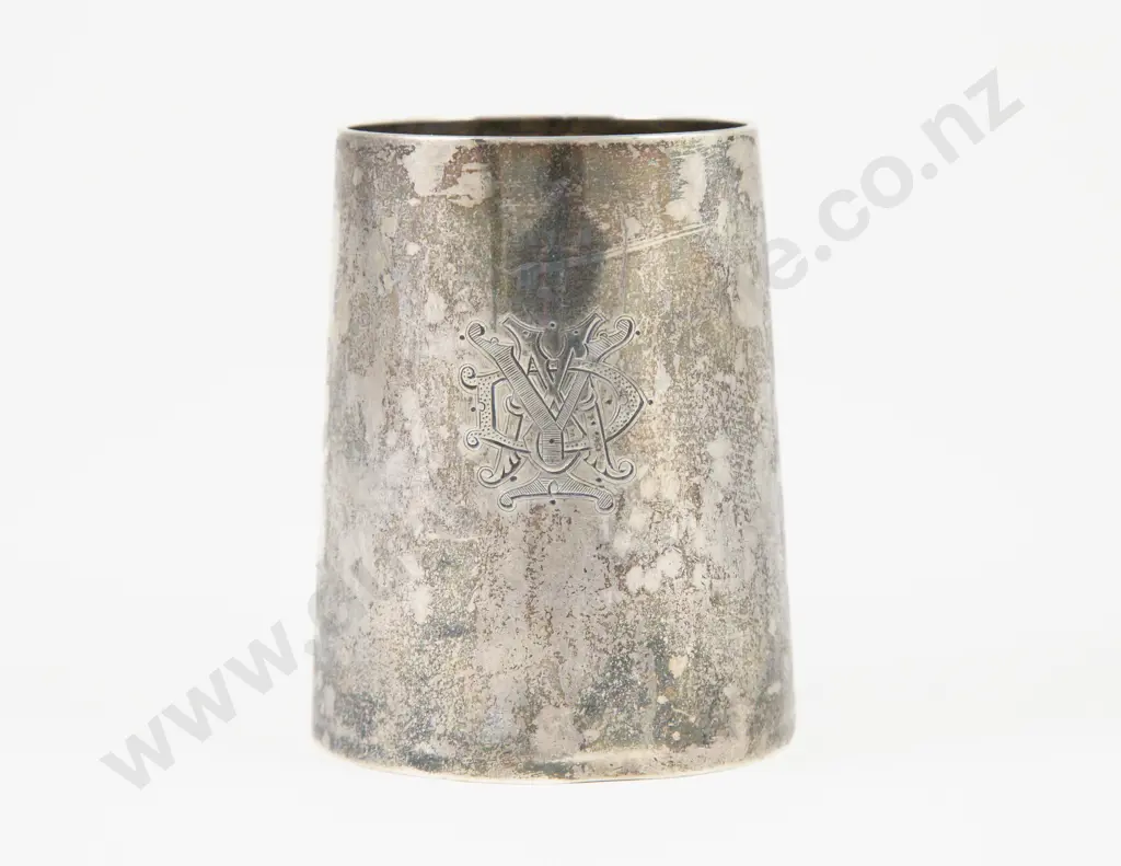 Edw VII S/S Christening Mug Image 1++