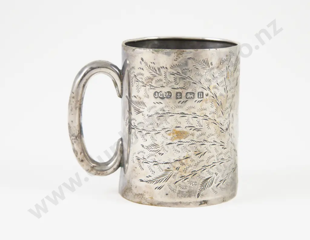 Geo V S/S Christening Mug Image 1++