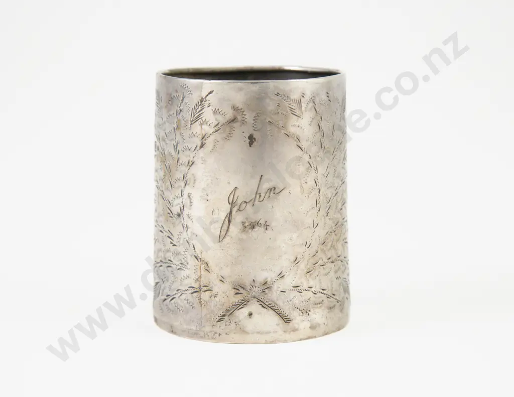 Geo V S/S Christening Mug Image 1++