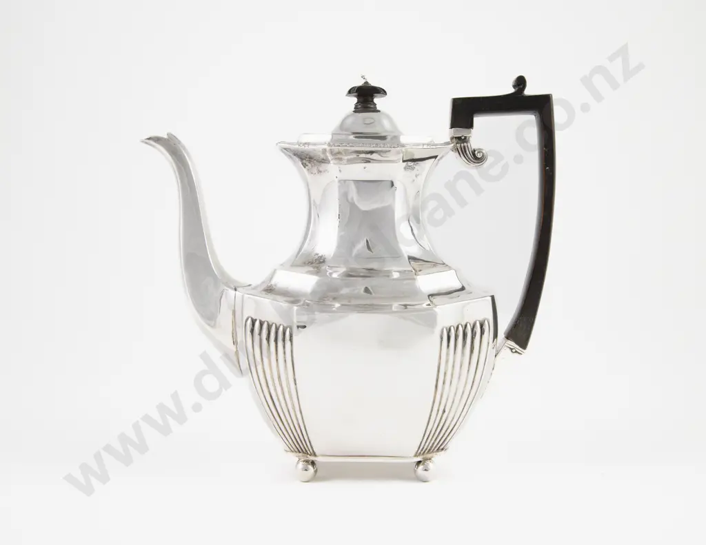 Late Vict S/S Coffee Pot Image 1++