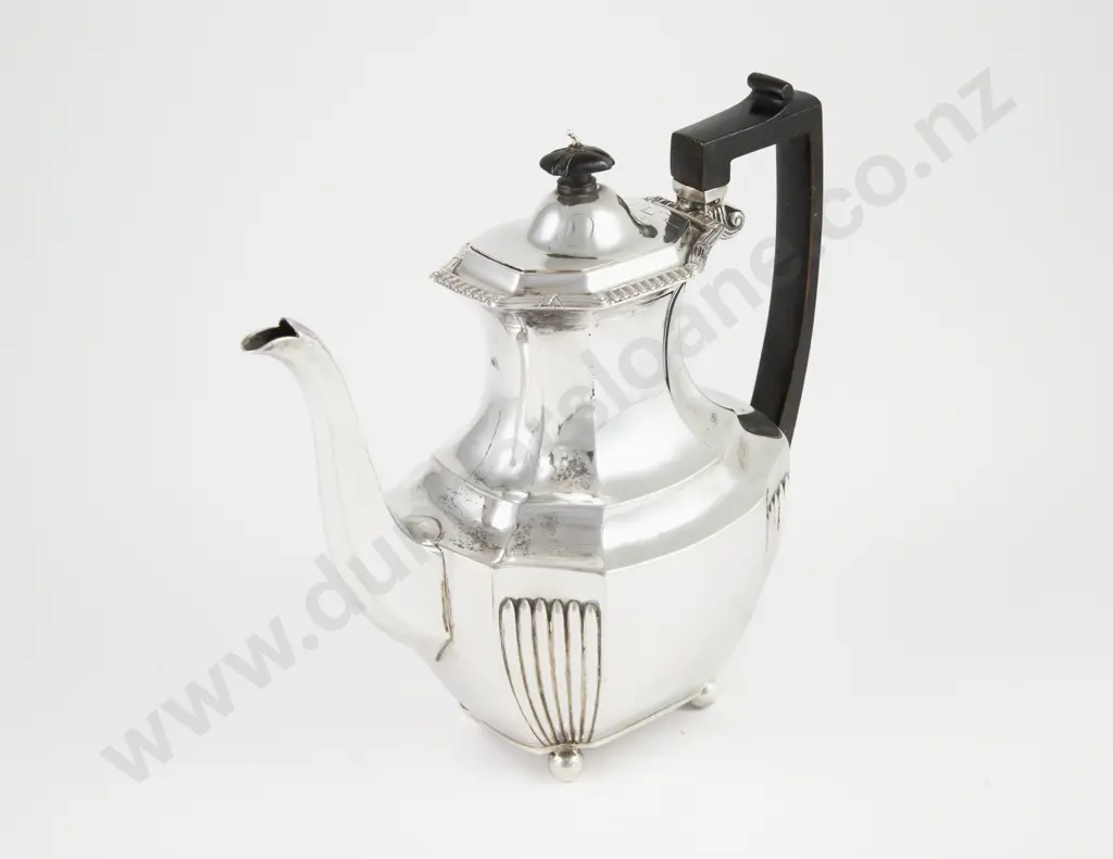 Late Vict S/S Coffee Pot Image 1++