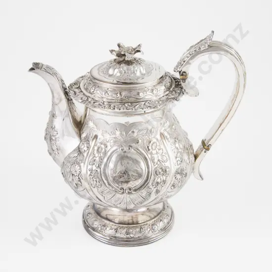 Fine Quality Geo IV S/S Coffee Pot by Thomas Wilkes Barker
