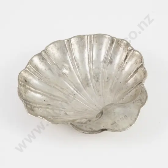 Geo V S/S Scallop Shape Butter Dish