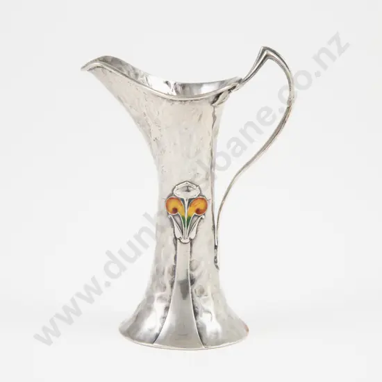 An Attractive Edw VII S/S & Enamel Art Nouveau Cream