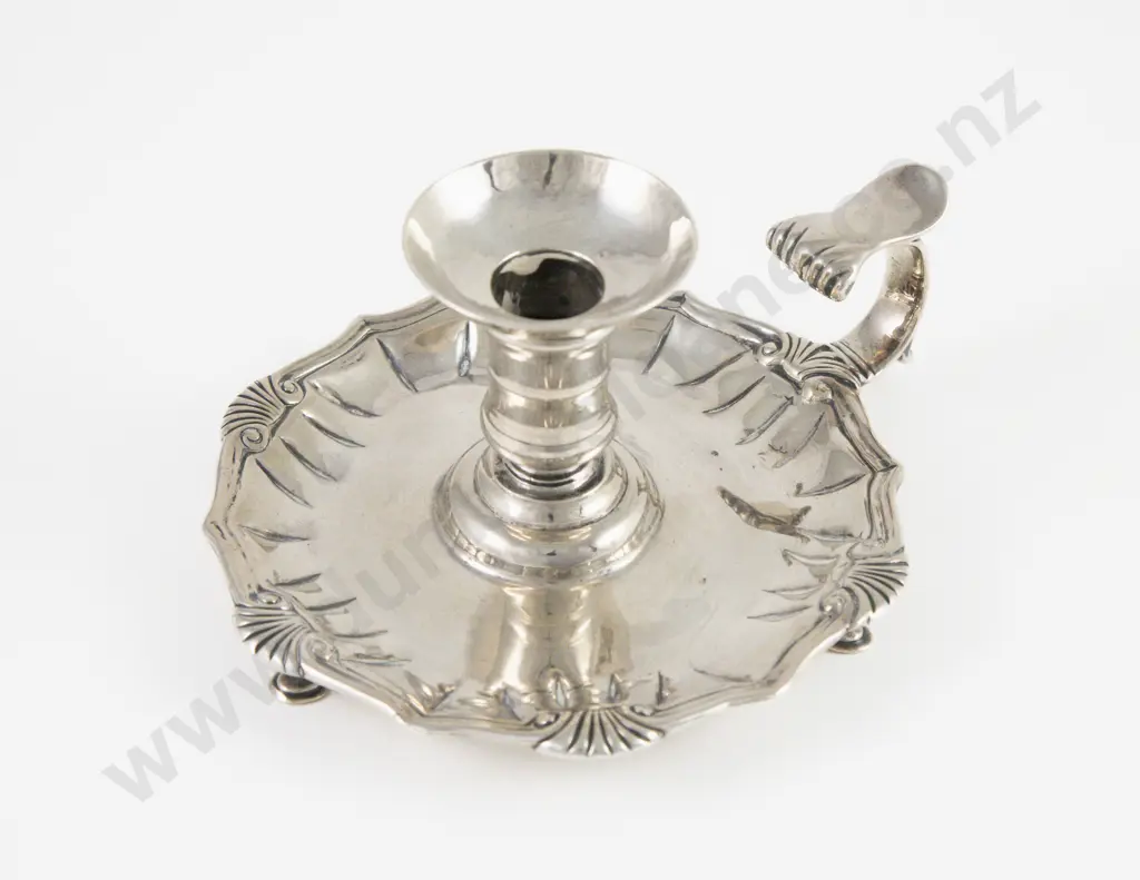 An Attractive Geo II S/S Chamber Candlestick Image 1++