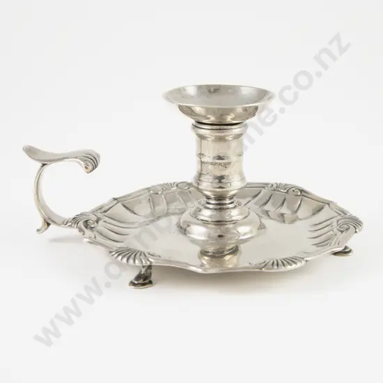 An Attractive Geo II S/S Chamber Candlestick