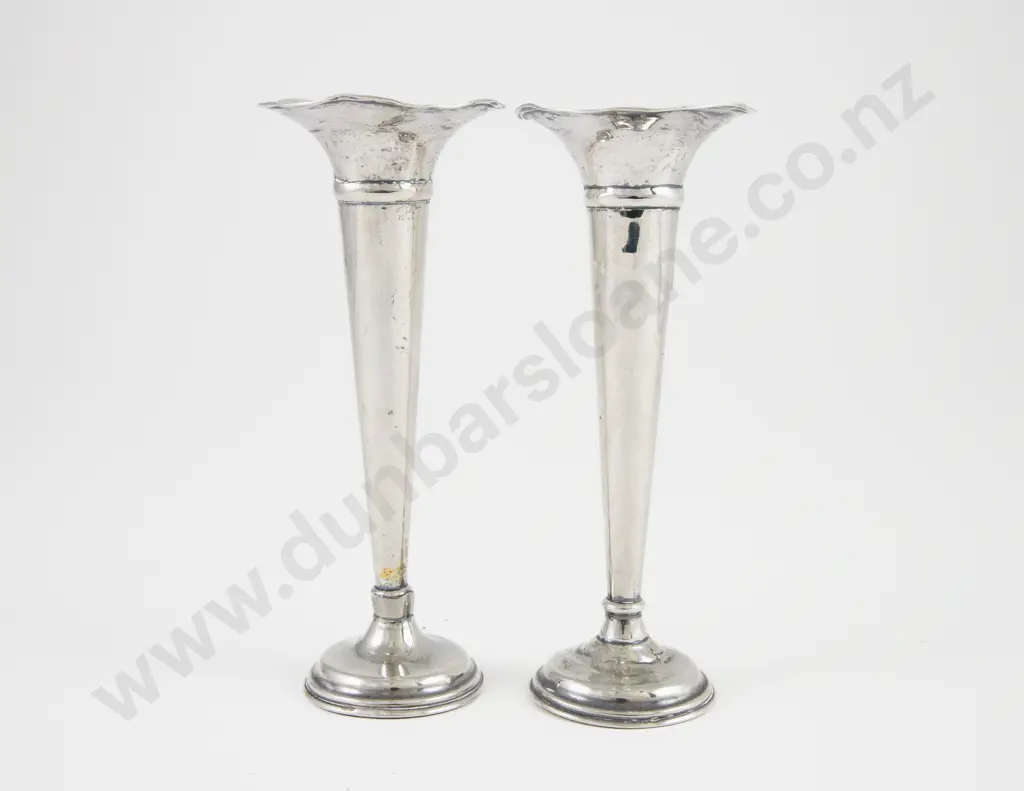 Pair Edw VII S/S Specimen Vases Image 1++