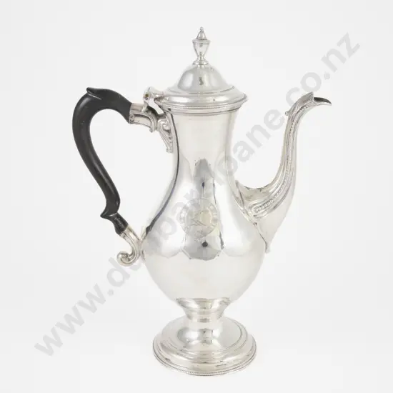 An Attractive Geo III S/S Coffee Pot