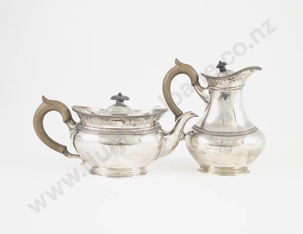 An Attractive Geo V S/S 6 Piece Teaset by Elkington & Co Image 1++