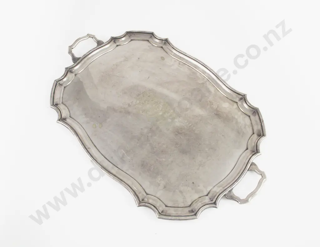 A Large S/P Two Handled Banquet Drinks Tray Image 1++