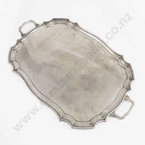 A Large S/P Two Handled Banquet Drinks Tray