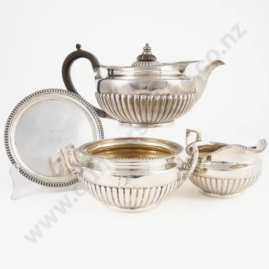 Good Quality Geo III S/S 4 Piece Teaset