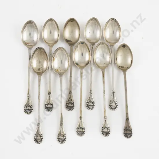 Set Of 10 Swedish S/S Coffee Spoons