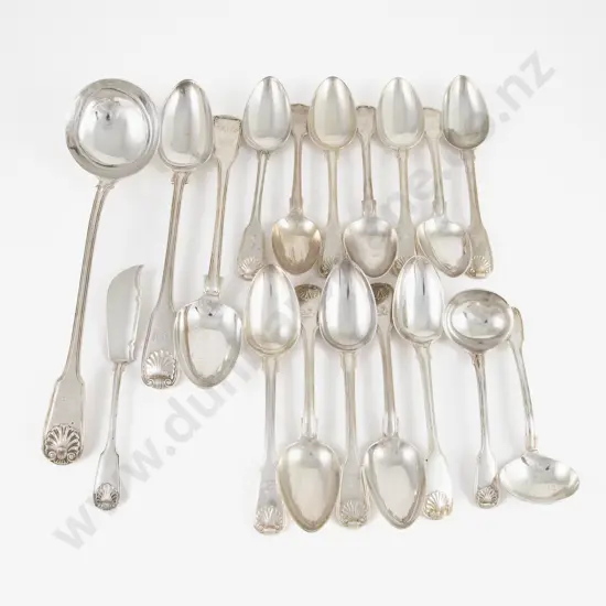 Composed Set Of 18 Georgian S/S Fiddle