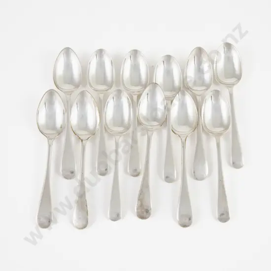 Set Of 6 Geo V S/S Coffee Spoons