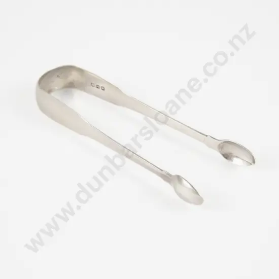 Pair Of Georgian S/S Fiddle Pattern Sugar Tongs