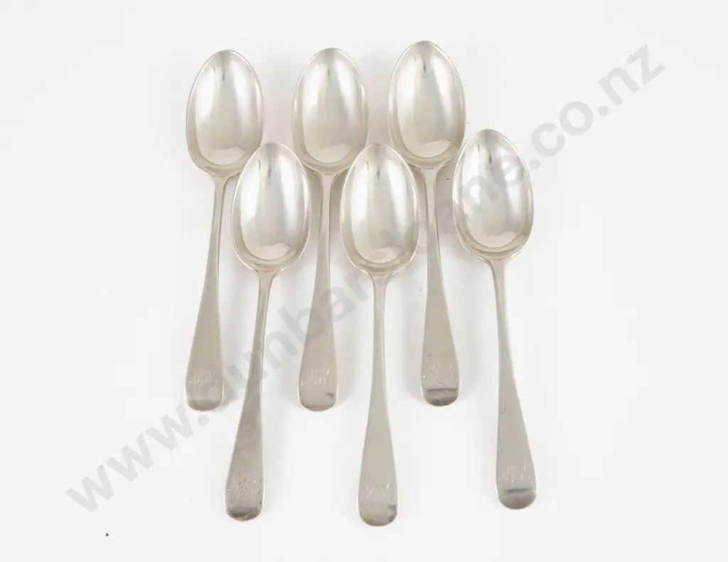 Set Of 6 Vict S/S Teaspoons Image 1++