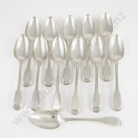 Set Of 12 Geo III S/S Tablespoons