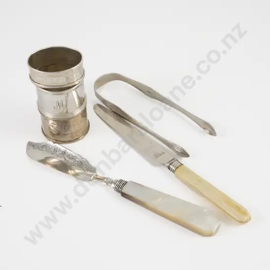 Pair Geo III S/S Sugar Tongs