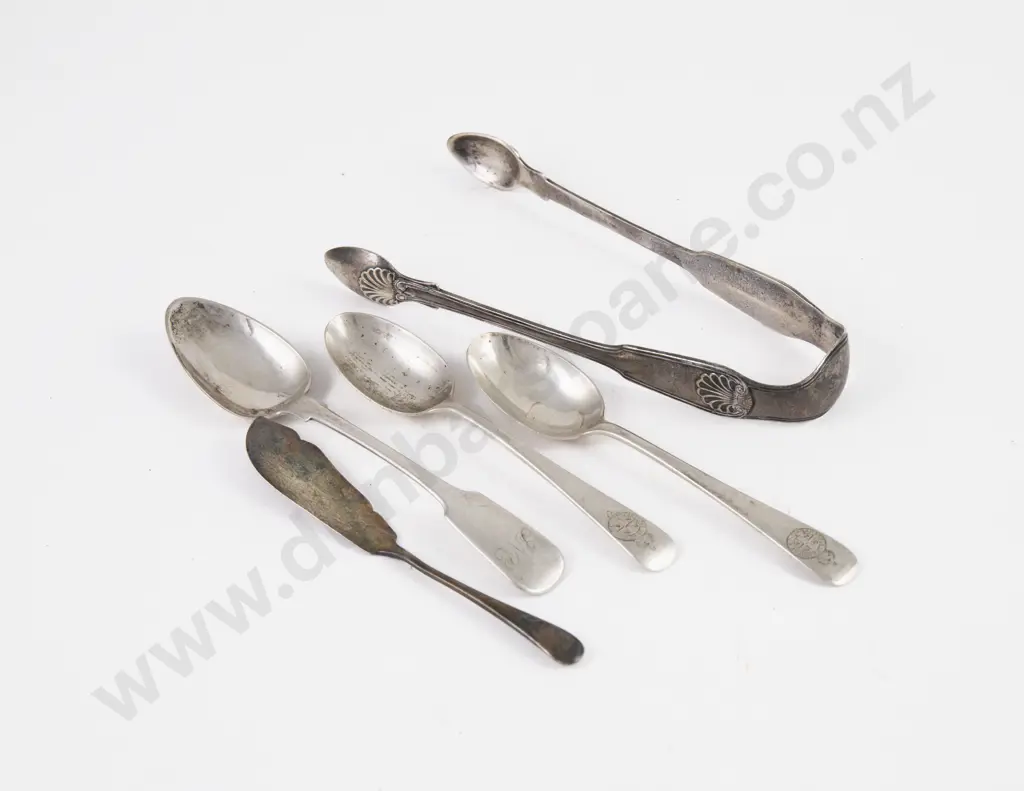Pair Geo IV S/S Sugar Tongs Image 1++