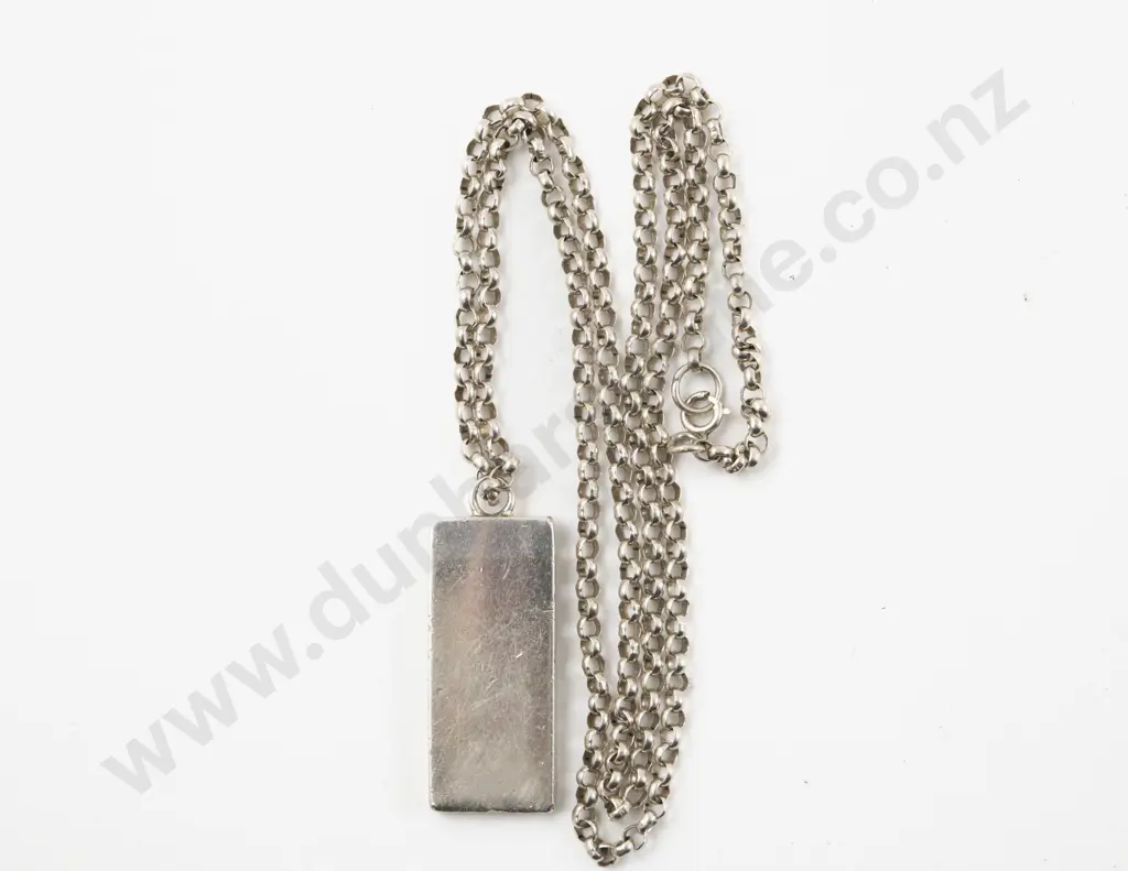 QEII S/S Ingot & Chain Image 1++