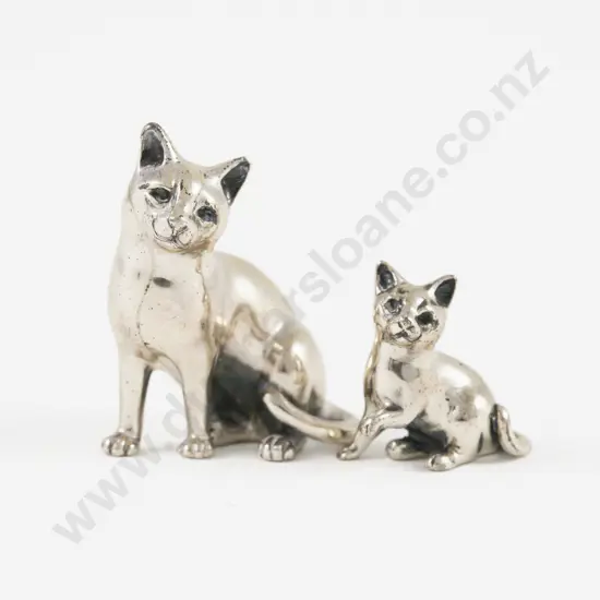 2 Miniature S/S Cat Ornaments