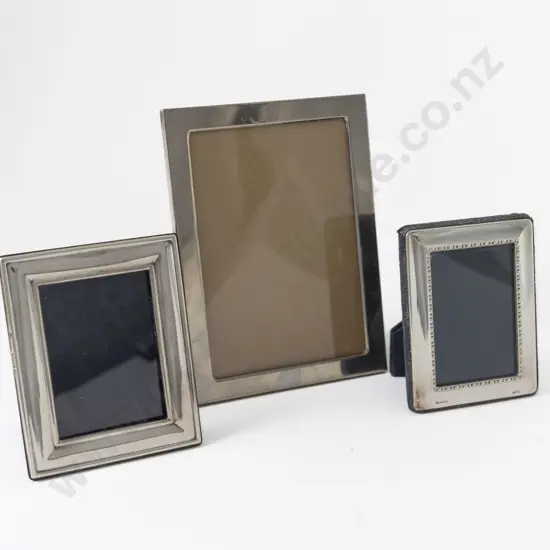 2 Small S/S Photo Frames & Larger Unmarked Frame
