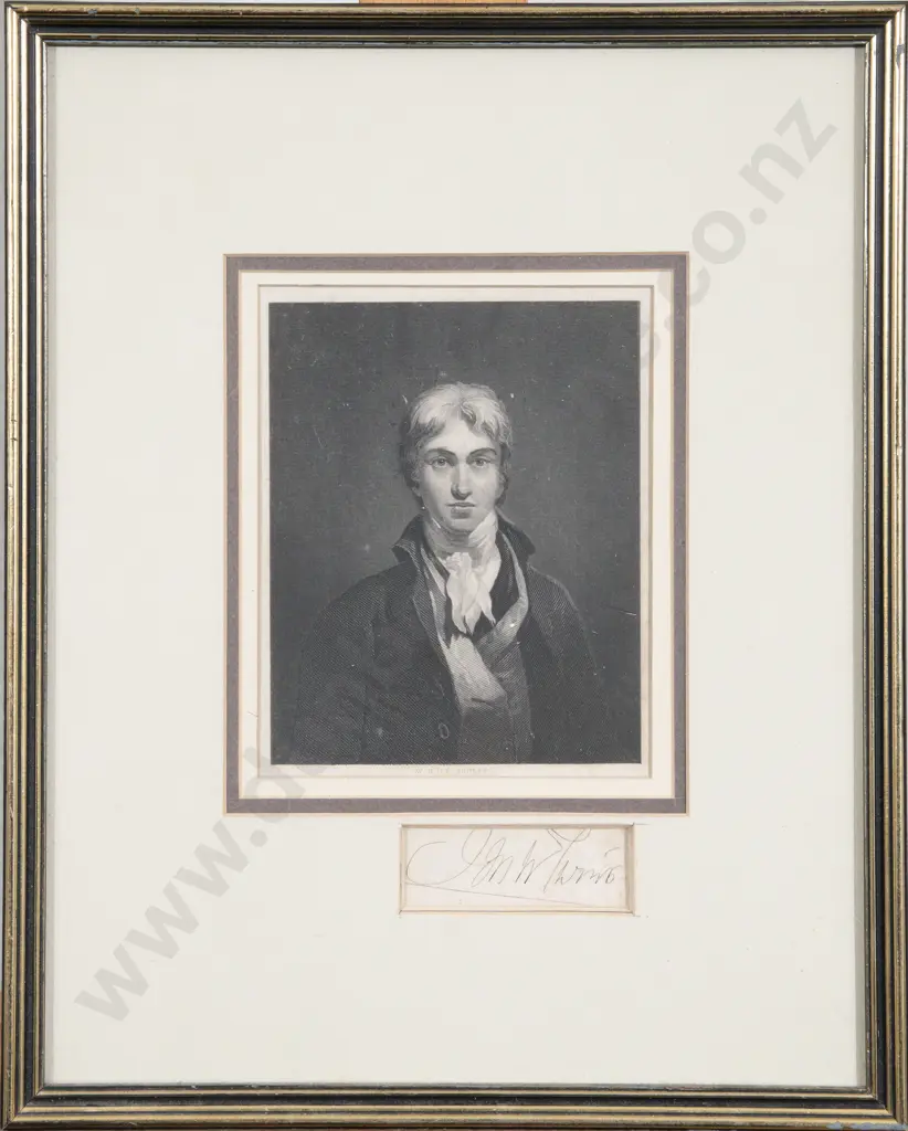 A Rare William Holl After J. M. W. Turner, Portrait Engraving Signed By Turner Image 1++