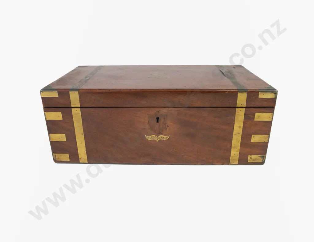 Sir Robert Stouts C19th Travelling Writing Box Presented To Him by Friedrich Reichelt Image 1++