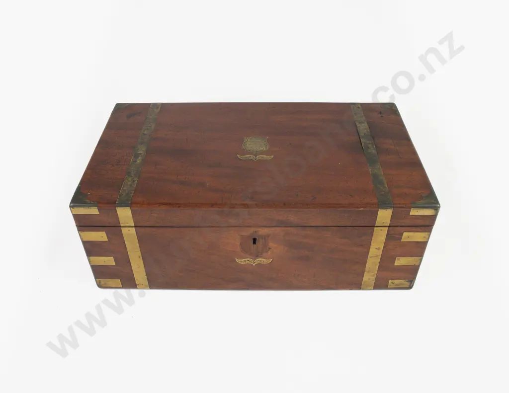 Sir Robert Stouts C19th Travelling Writing Box Presented To Him by Friedrich Reichelt Image 1++