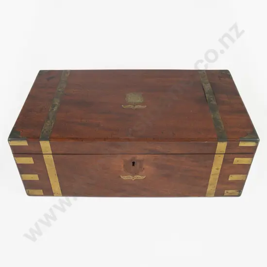 Sir Robert Stouts C19th Travelling Writing Box Presented To Him by Friedrich Reichelt