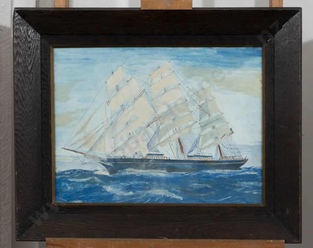 Early C20th Gouache "Cutty Sark" Image 1++
