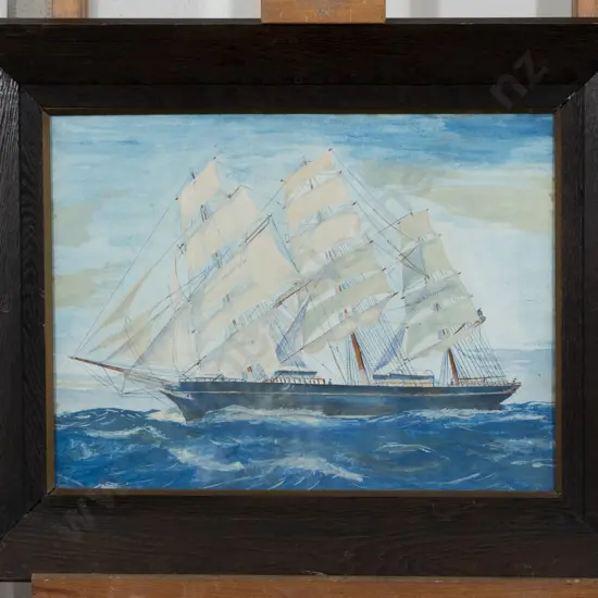 Early C20th Gouache "Cutty Sark"