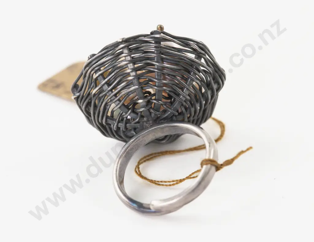 S/S Four Fresh Water Pearl Dress Ring Image 1++