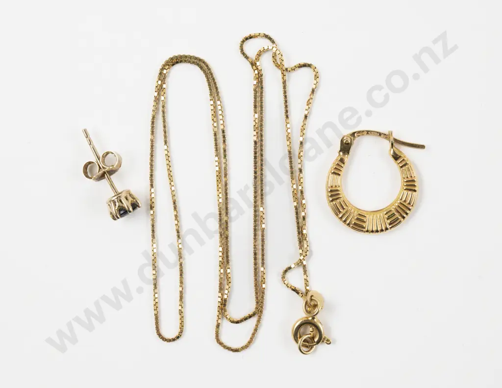 14ct Gold Fancy Link Neck Chain Image 1++