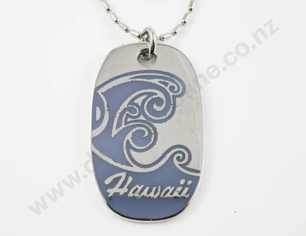 Vivienne Westwood Hawaii Exclusive Tiki Mask Dog Tag Pendant on Chain Image 1++