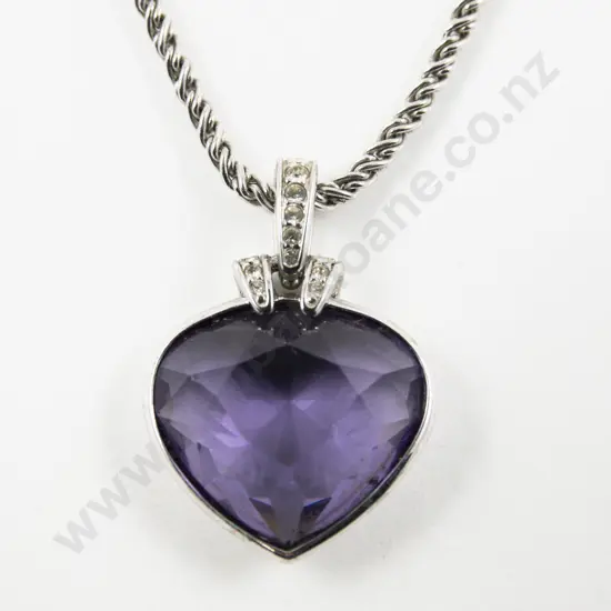 Swarovski Crystal Heart Shape Pendant on Neck Chain