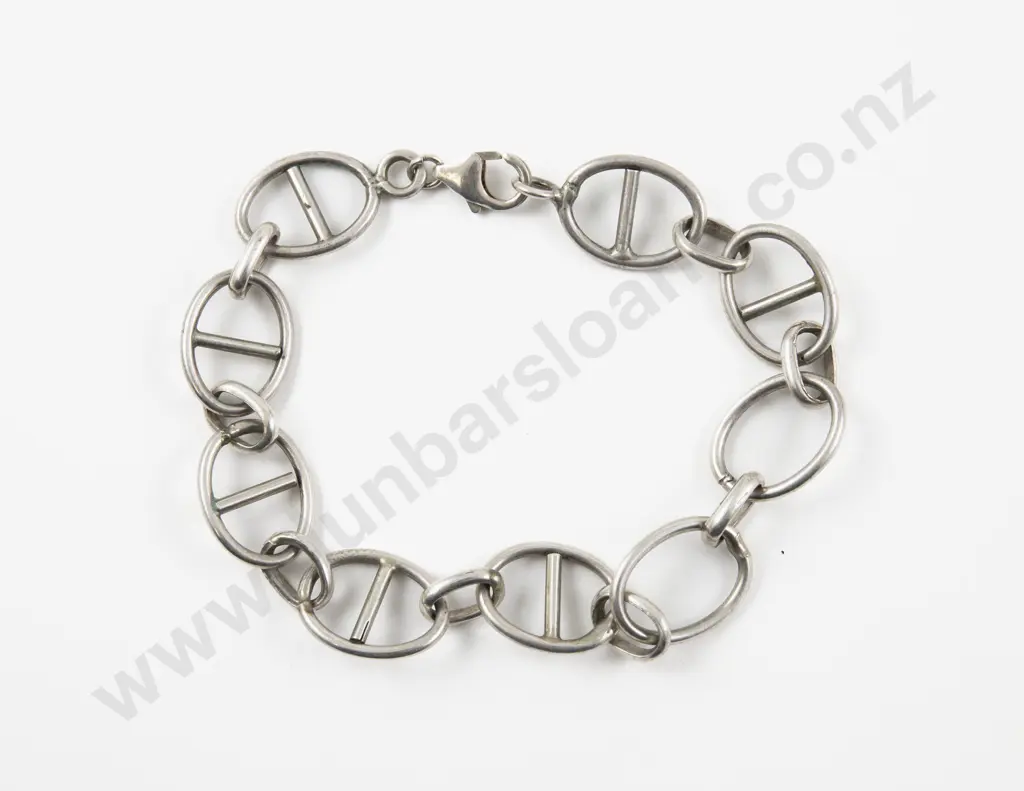S/S Fancy Curb Link Bracelet Image 1++