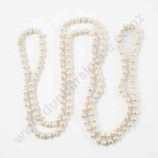 Single Strand Fresh Water Pearl Opera Length Necklace