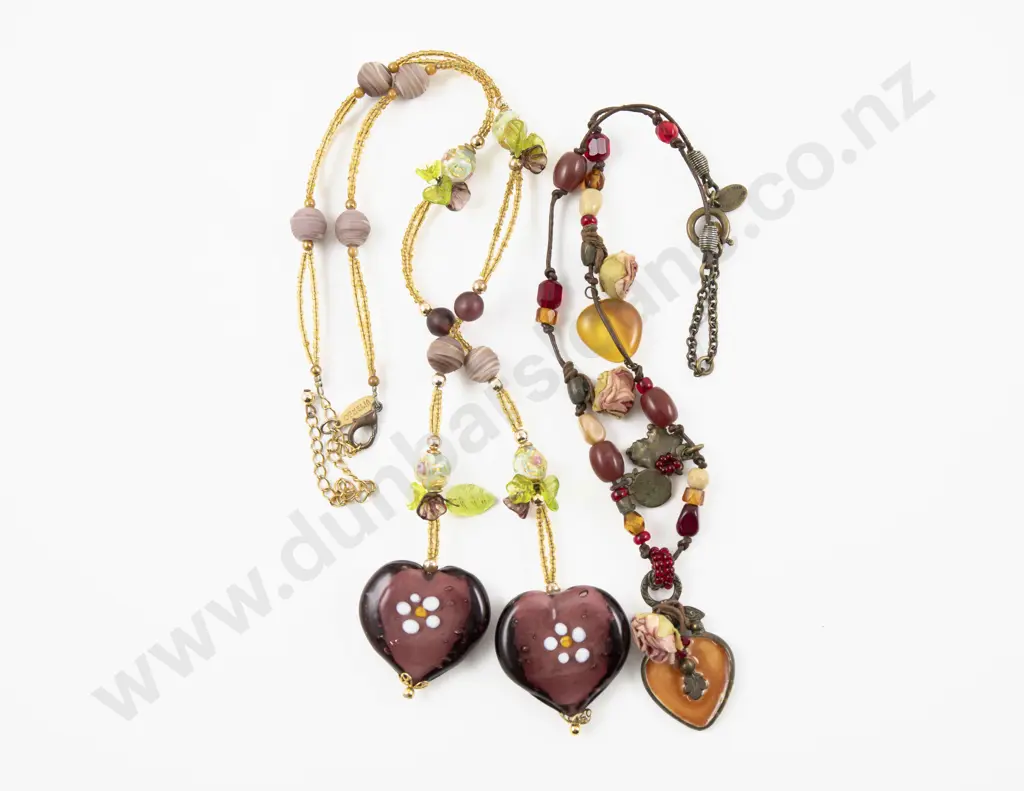 Ophelia Murano Glass Bead Necklace with Other Image 1++