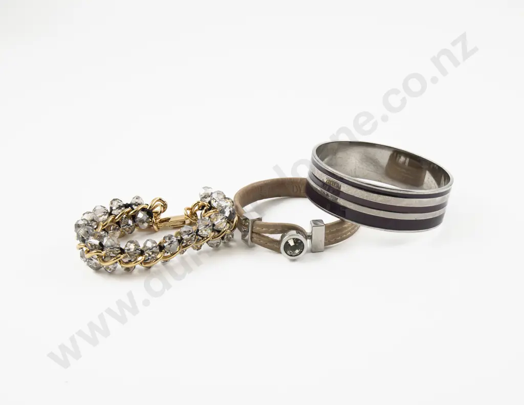 Two Dyrberg Kern Bracelets and One Bangle Image 1++